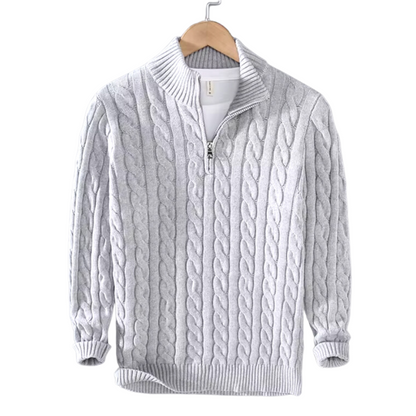 Oxford Half Zip Sweater