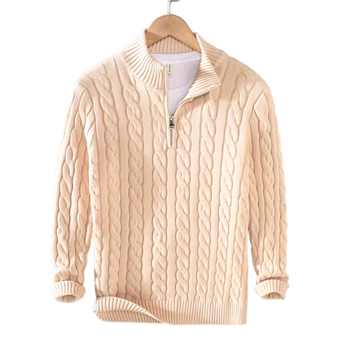 Oxford Half Zip Sweater