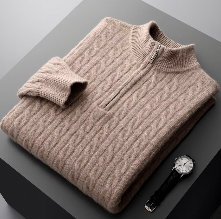 Cashmere Half Zip