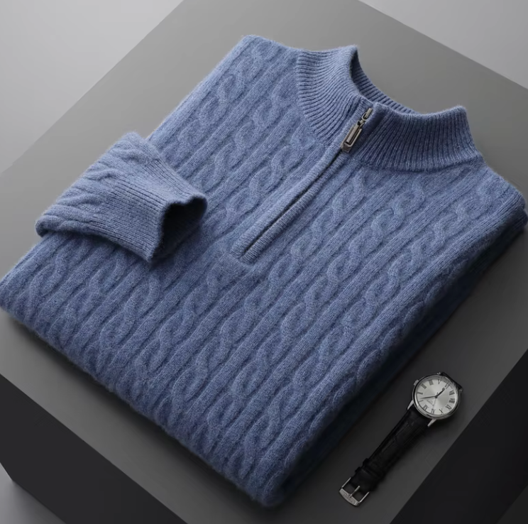 Cashmere Half Zip